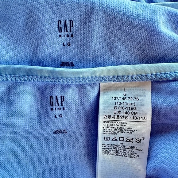 Gap Girls Blue Tie Dye Tankini Swim Suit Size Large 10-11 - Picture 6 of 6